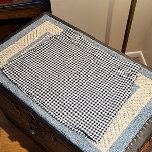 Croft & Barrow Black and White Checkered Skort